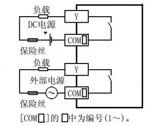 三菱FX3U系列PLC输出接线方法